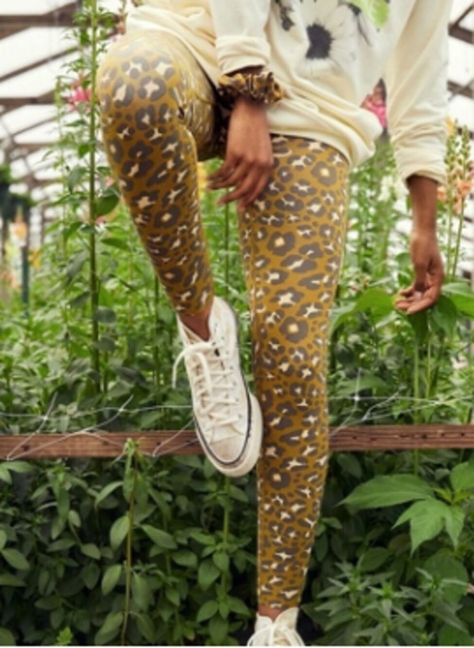 Offline Aerie Leopard Goals 7/8 Legging High Rise Size S